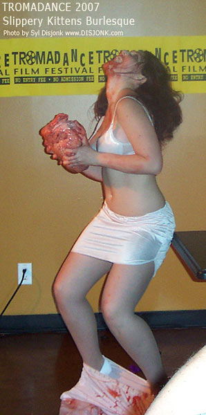 Bloody burlesque dancer