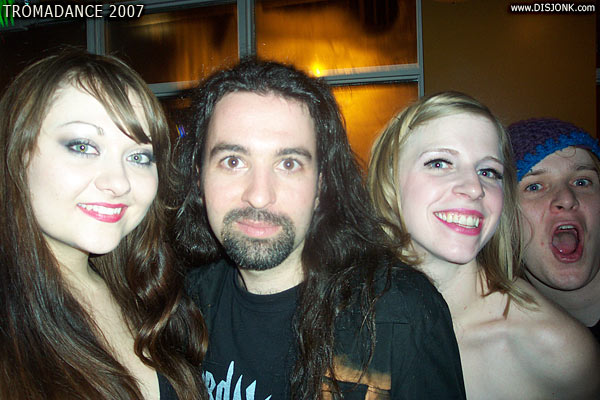 Puss n Boots (Slippery Kittens Burlesque dancer), Syl Disjonk, Mary Miss (Slippery Kittens Burlesque dancer) & tromadancer